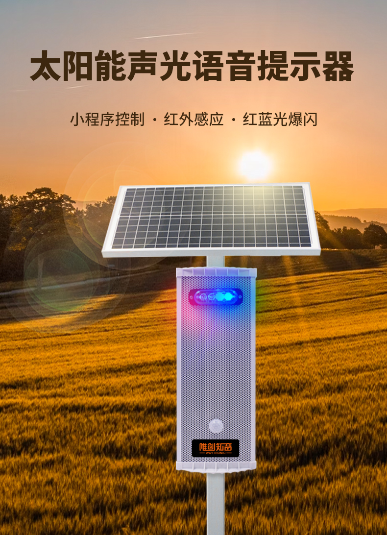 太陽能聲光報(bào)警器