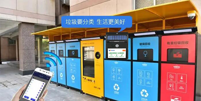 唯創(chuàng)知音垃圾分類語音宣傳播報器提醒您“垃圾分類 人人有責(zé)”！